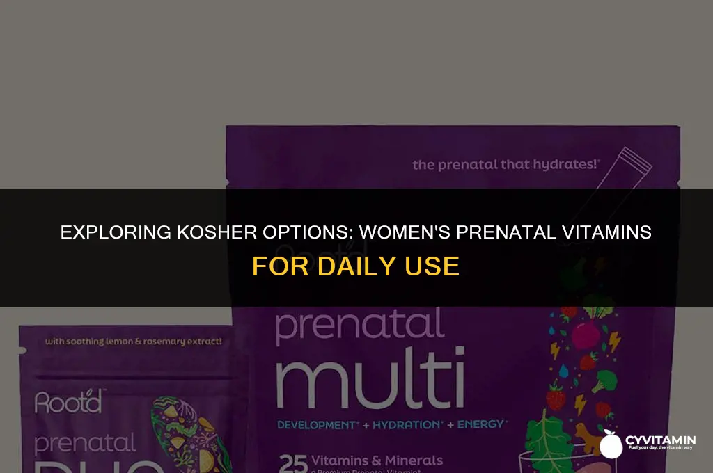 are 1 a day womens prenatal vitamins kosher