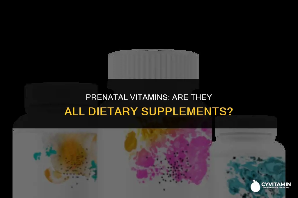 are all prenatal vitamins dietary supplements
