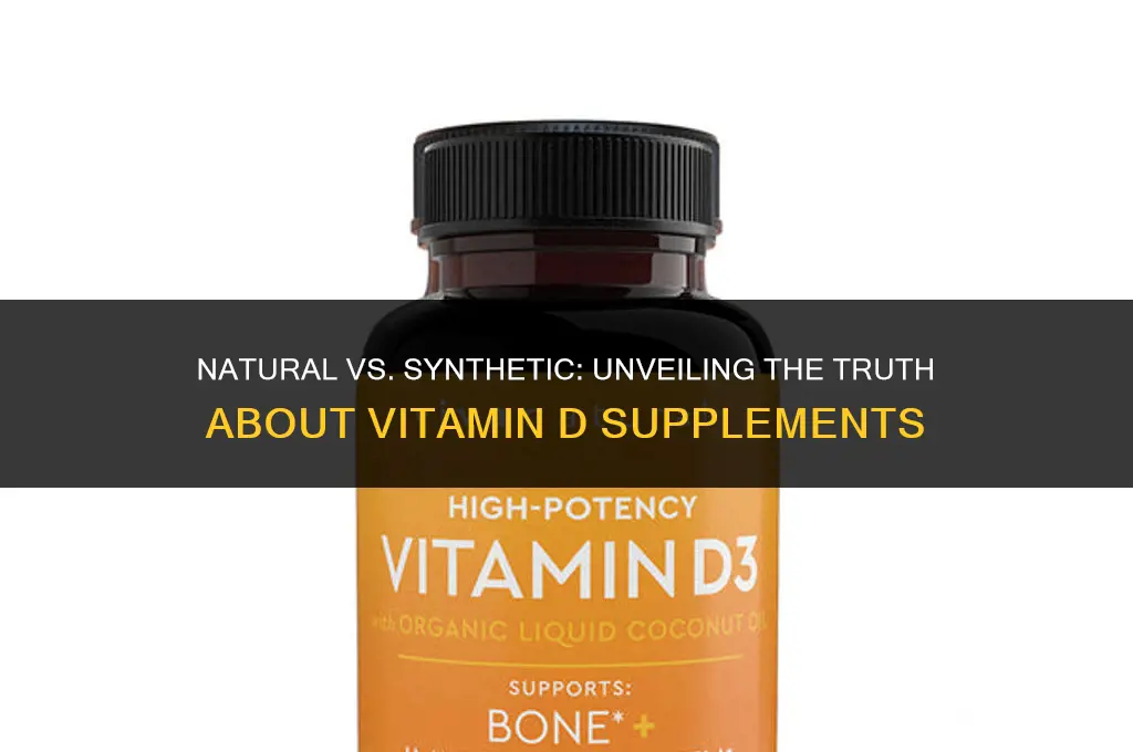 are all vitamin d supplements synthetic