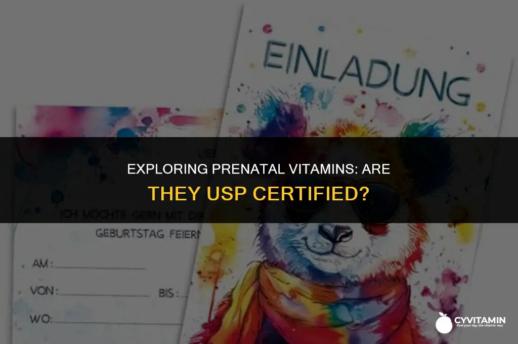 are any prenatal vitamins usp