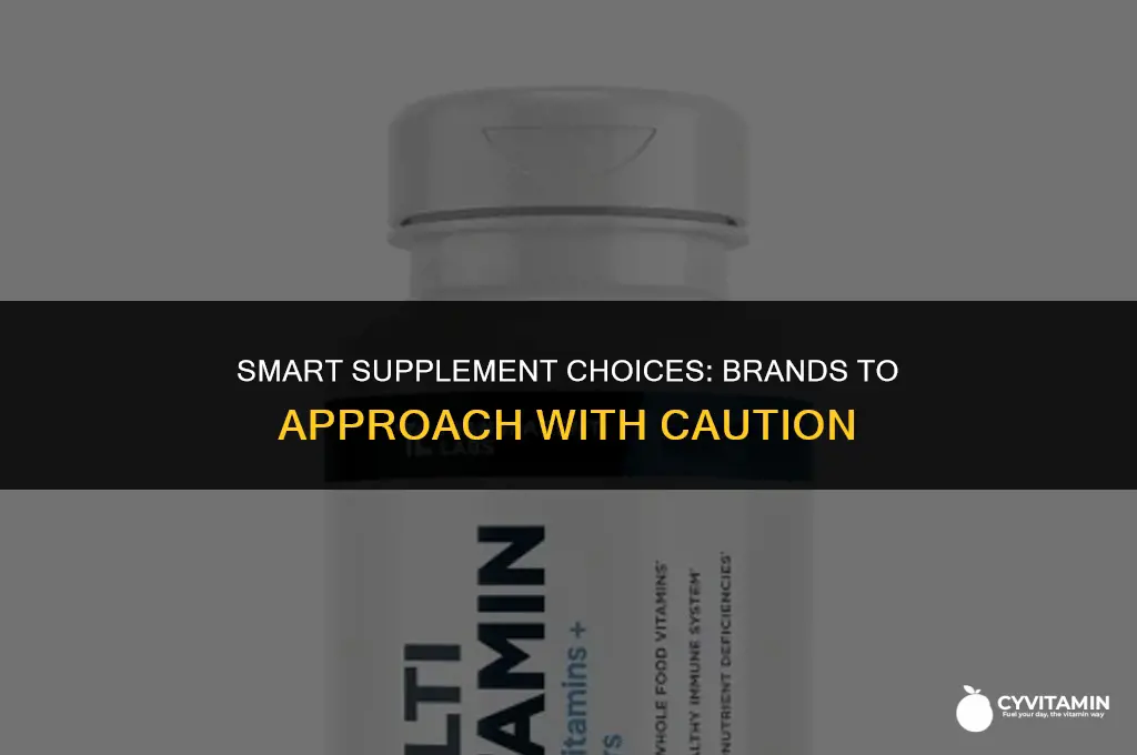 are certain vitamin supplement brands that i should avoid