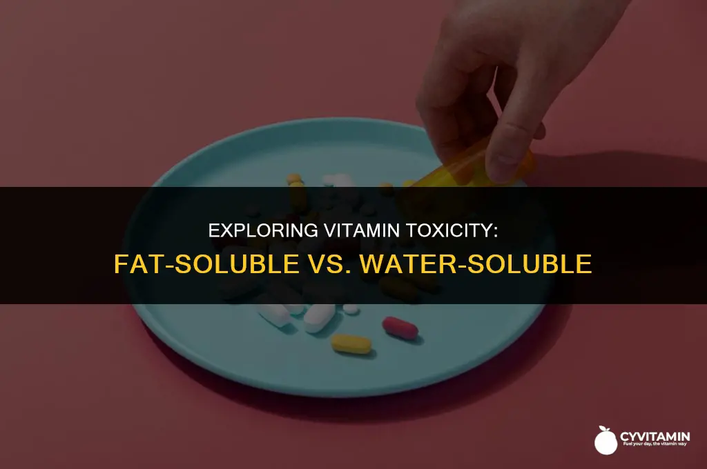 are fat soluble or water soluble vitamins more toxic