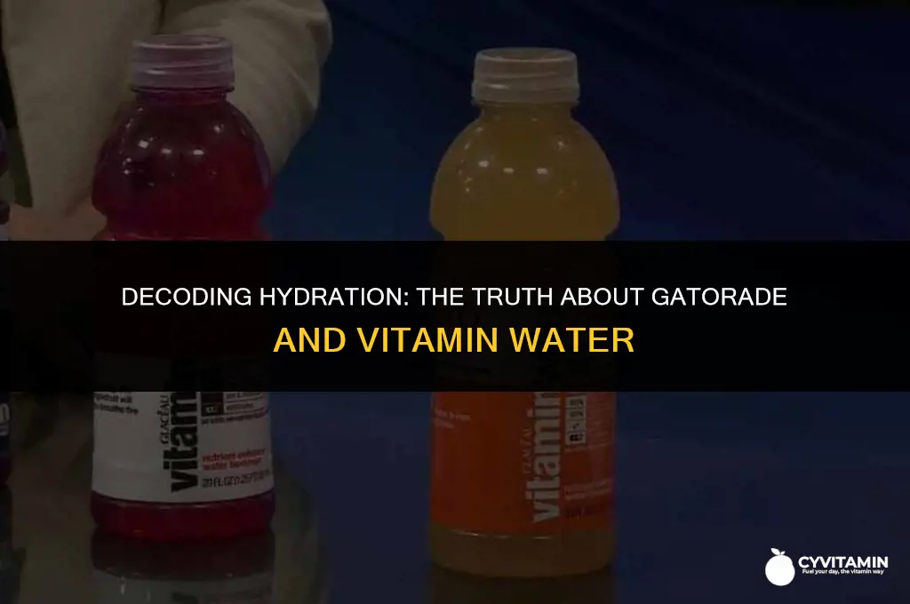 are gatorade and vitamin water the same