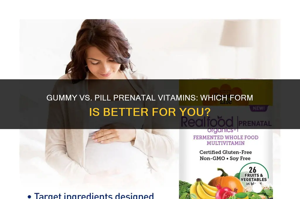 are gummy or pill prenatal vitamins better