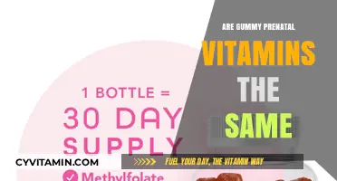 Gummy Prenatal Vitamins: Unraveling the Myth of Equivalence