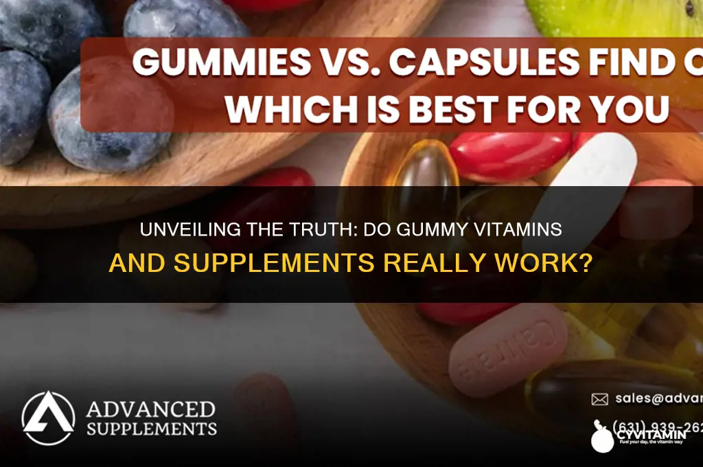 are gummy vitamins and supplements effective