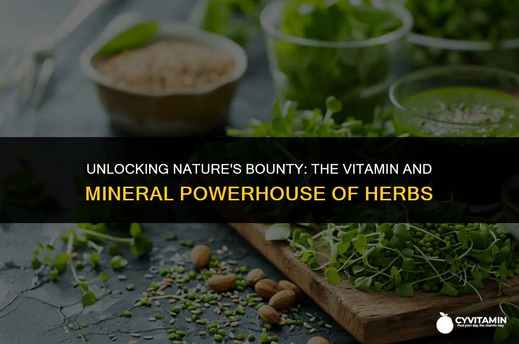 are herbs packed with vitamins and mineral
