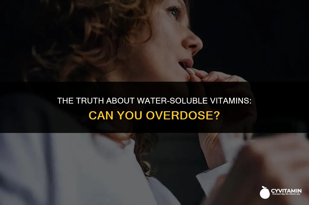 are high doses of water soluble vitamins toxic