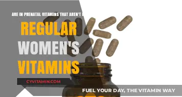 Essential Nutrients: Prenatal Vitamins vs. Regular Women's Vitamins