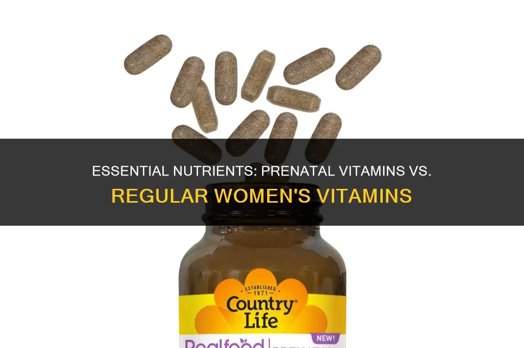 are in prenatal vitamins that aren