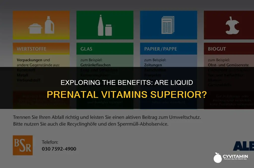 are liquid prenatal vitamins better