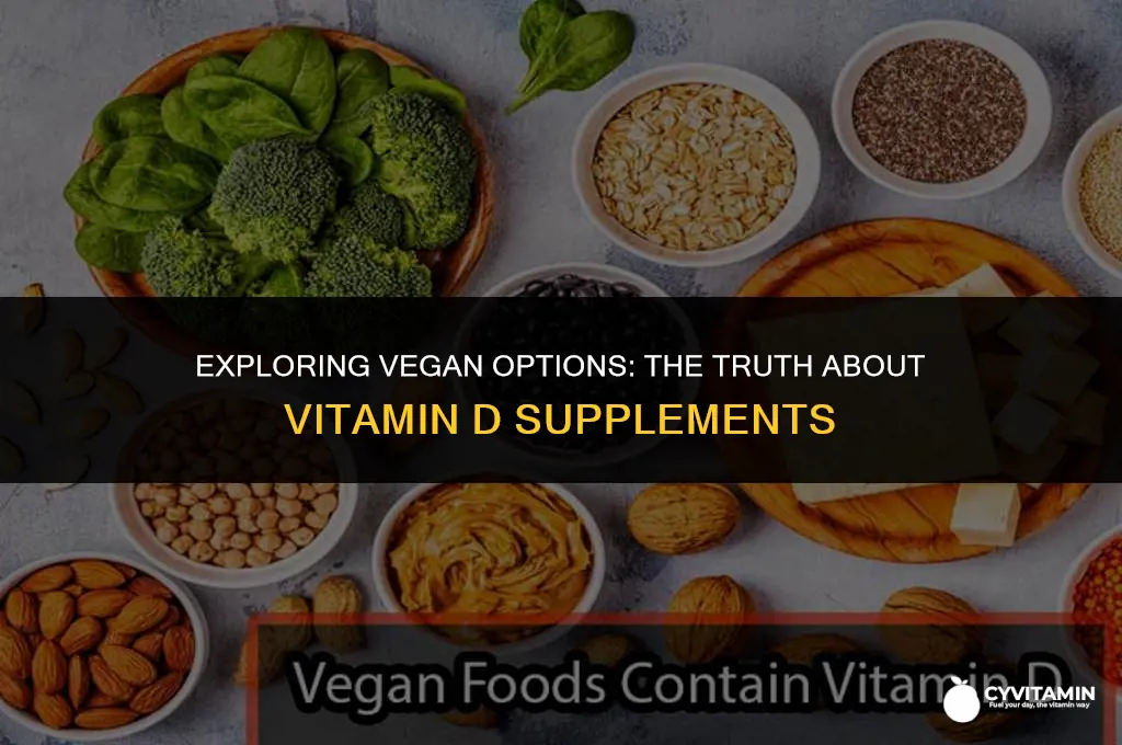 are most vitamin d supplements vegan