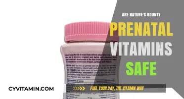 Exploring the Safety of Nature's Bounty Prenatal Vitamins