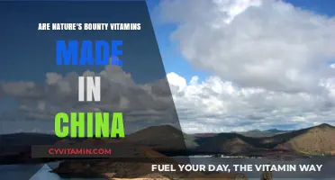 Unveiling the Origin: Are Nature's Bounty Vitamins Made in China?