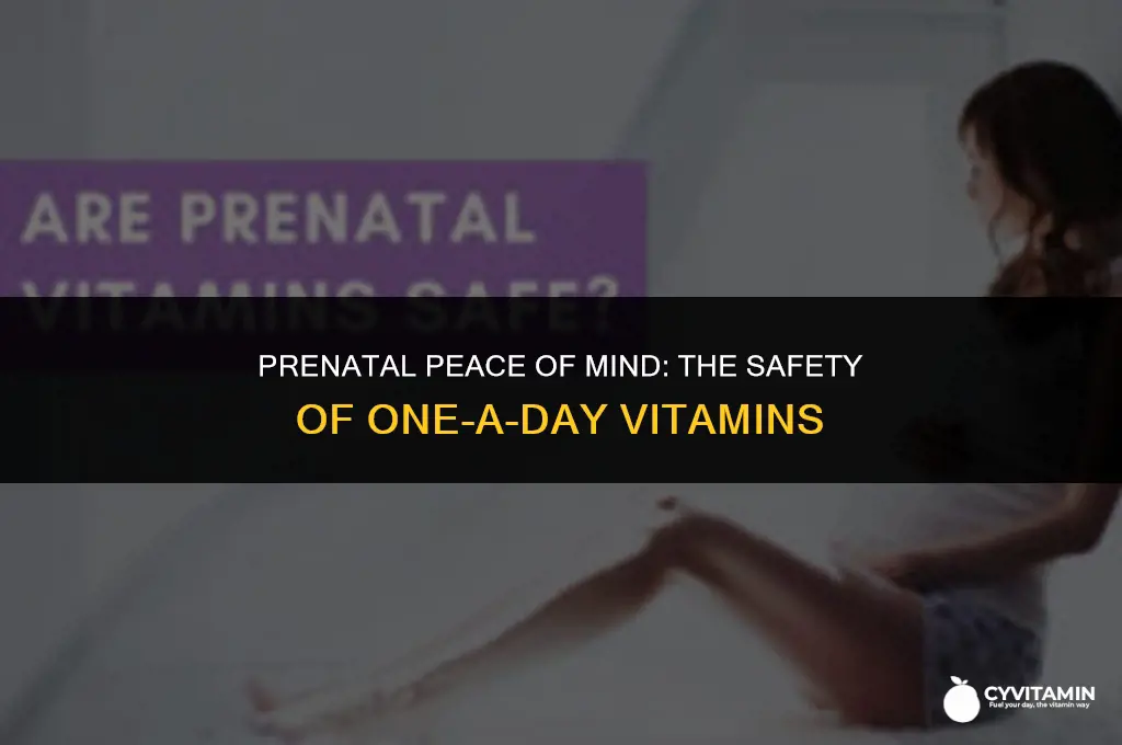 are one a day prenatal vitamins safe