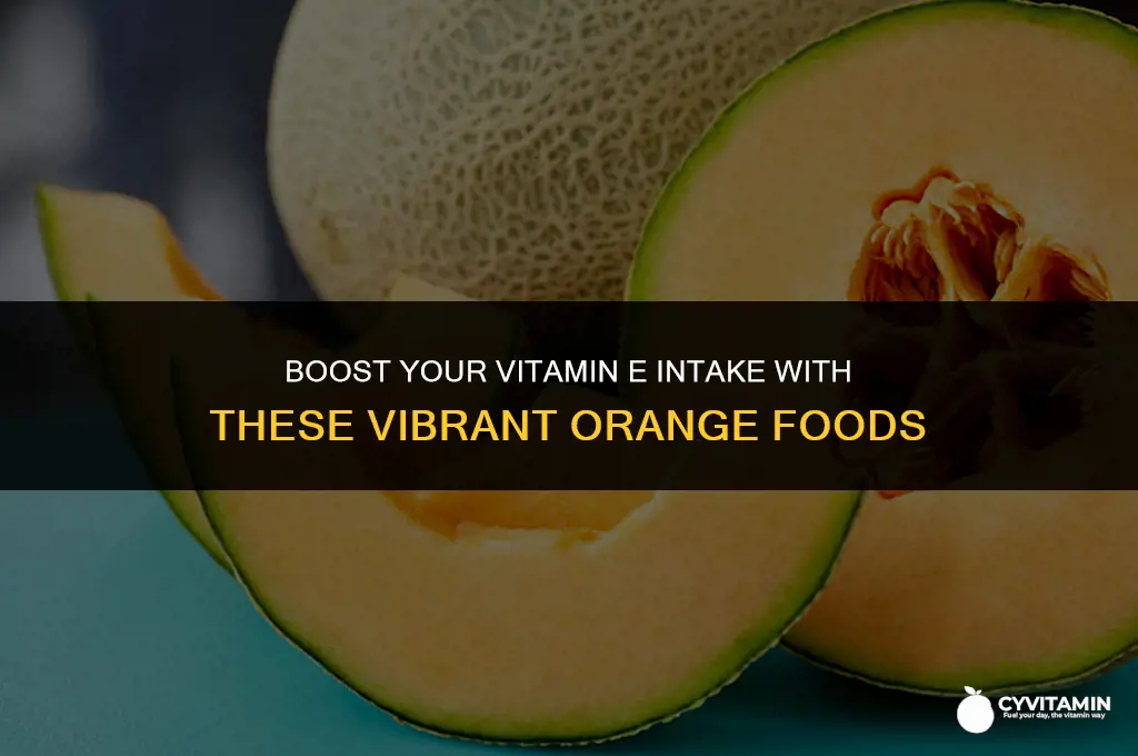 are orange foods rich in vitamin e