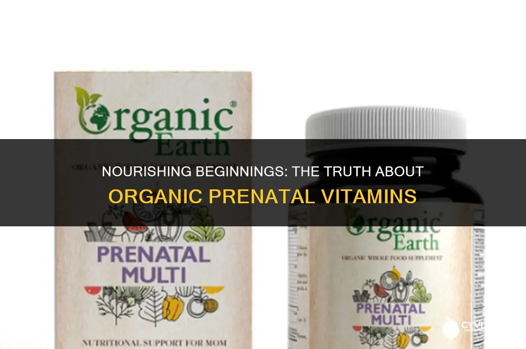 are organic prenatal vitamins better