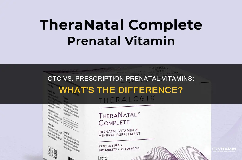 are over the counter prenatal vitamins the same as prescription