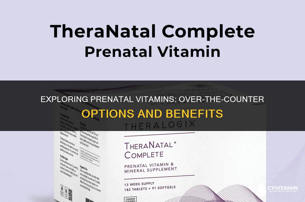 are prenatal vitamins available over the counter