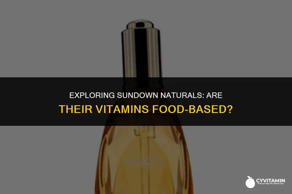 are sundown naturals vitamins food