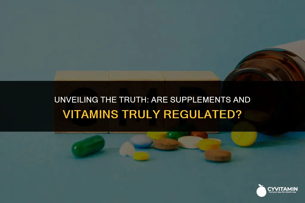are supplements and vitamins regulated
