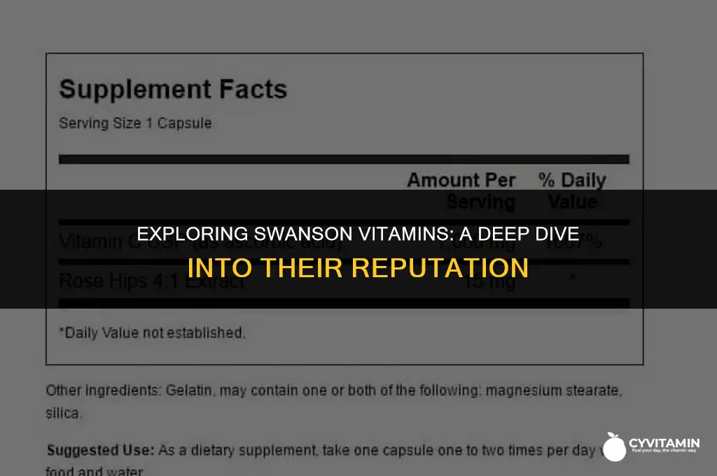 are swanson vitamins and supplements reputable