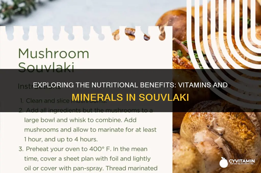 are there trace minerals or vitamins in souvlaki