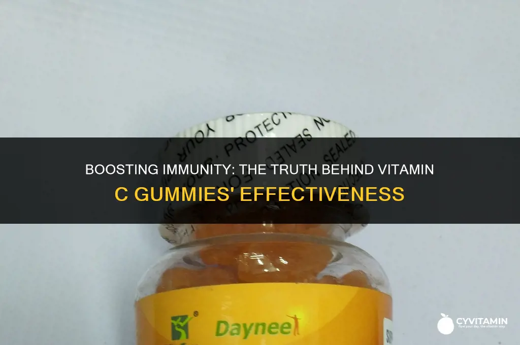 are vitamin c gummies effective