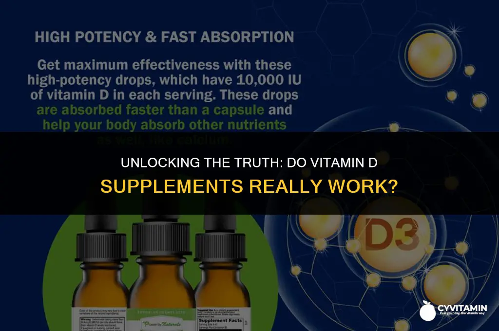 are vitamin d supplements effective