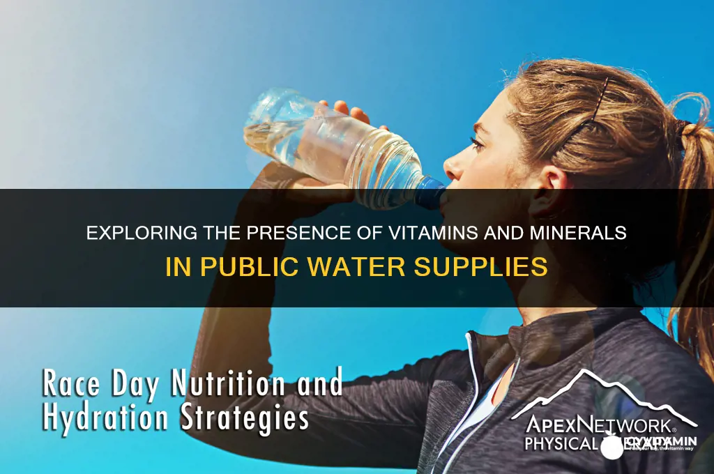 are vitamins and minerals in public water