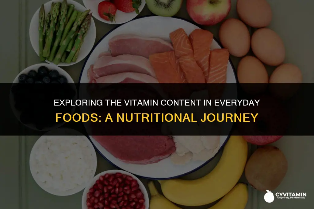 are vitamins found in large amounts of foods