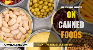 Unveiling the Mystery: Are Vitamins Hidden in Canned Foods?
