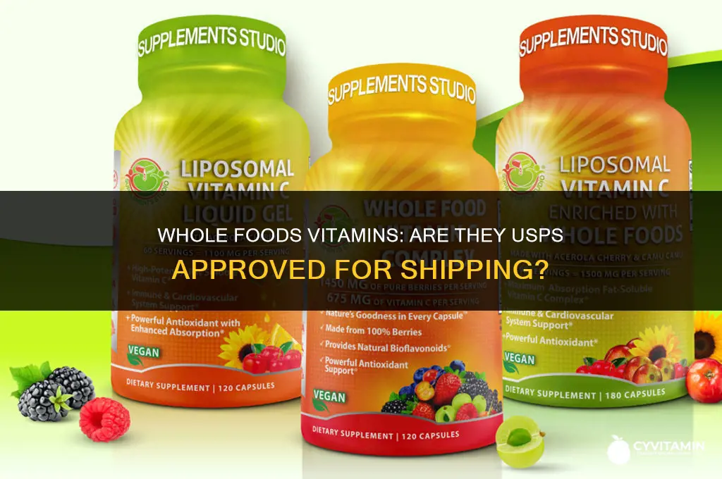 are whole food market vitamins usps approved