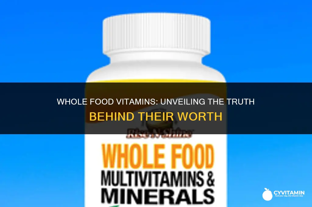 are whole food vitamins worth it