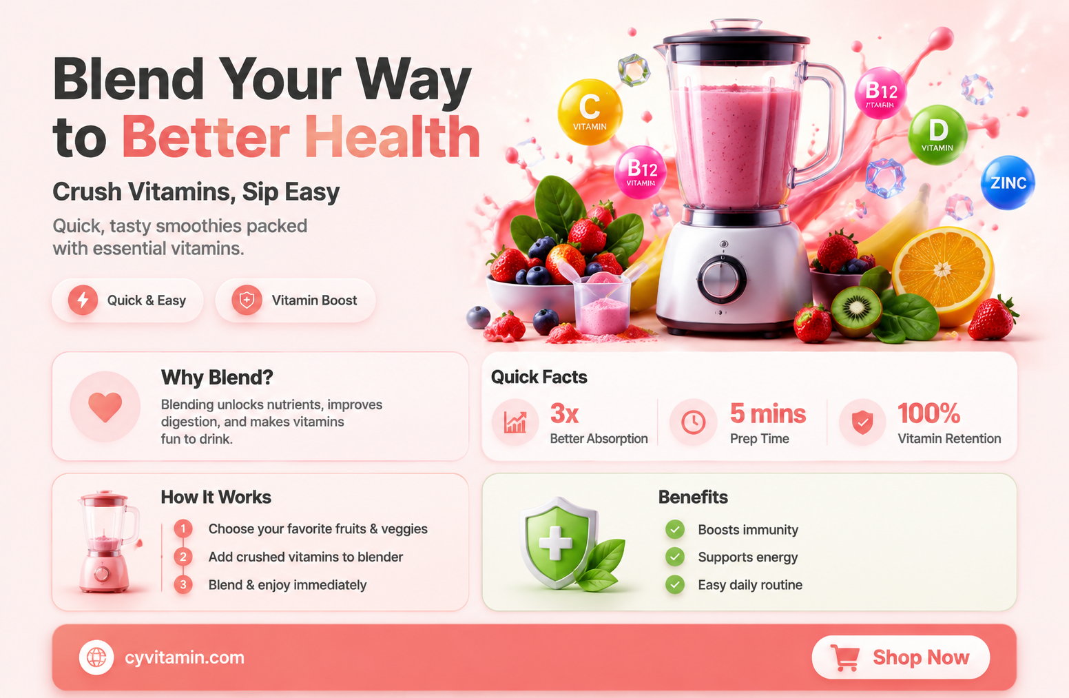 can you crush vitamins into smoothies