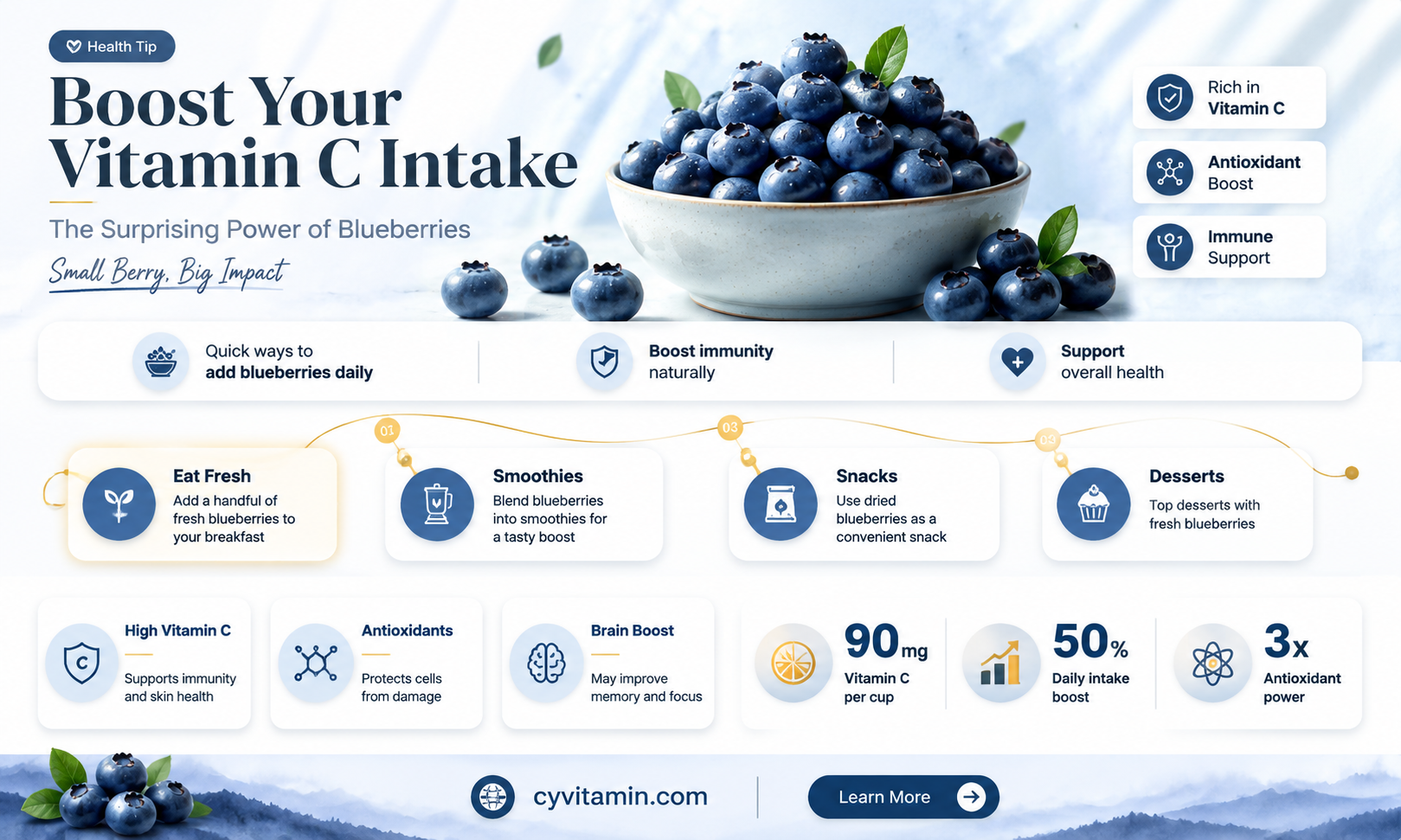 do blueberries contain vitamin c