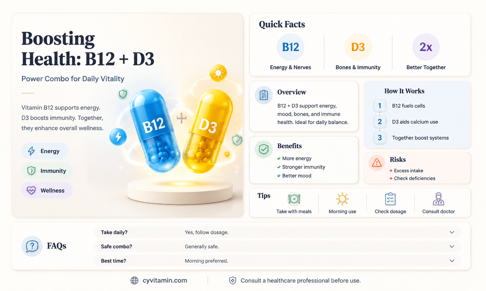 can i take vitamin b12 and d3 together