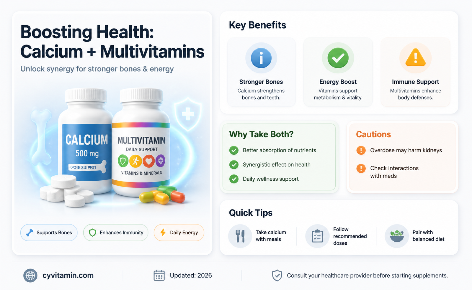 can i take calcium and multivitamin together