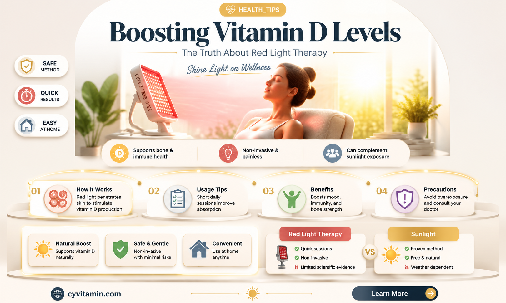 can you get vitamin d from red light therapy