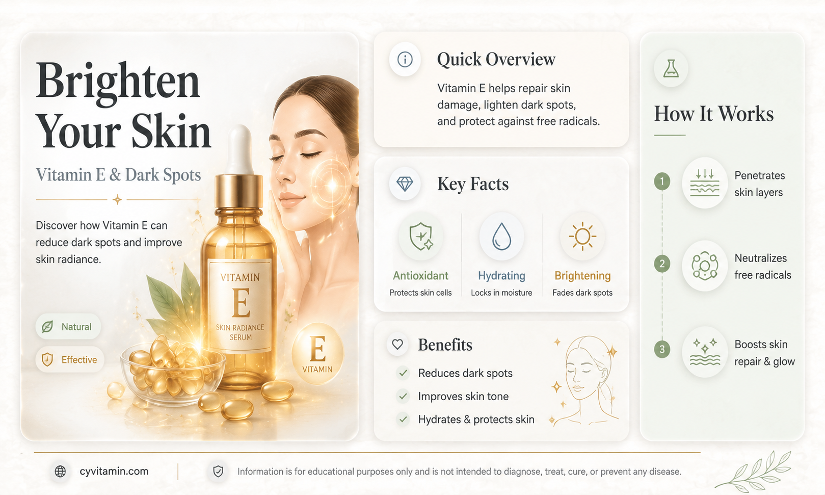 can vitamin e remove dark spots