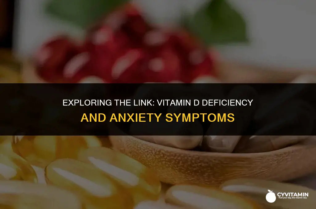 can a vitamin d deficiency cause anxiety