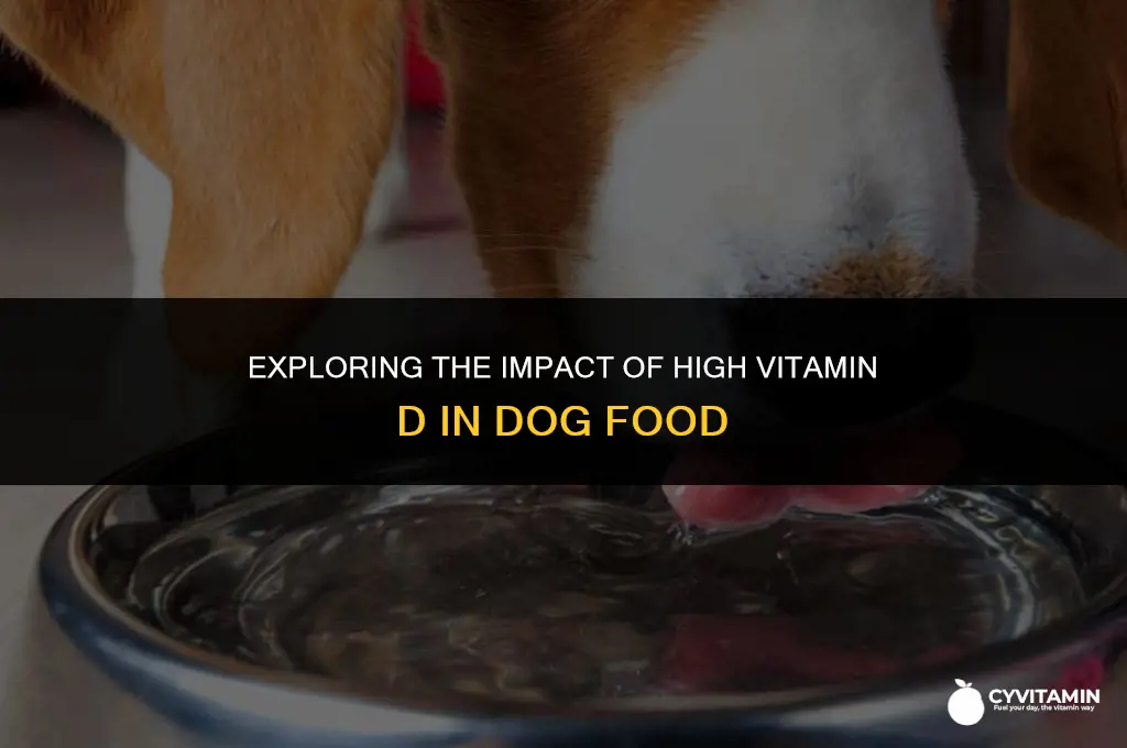 can dog food high on vitamin d