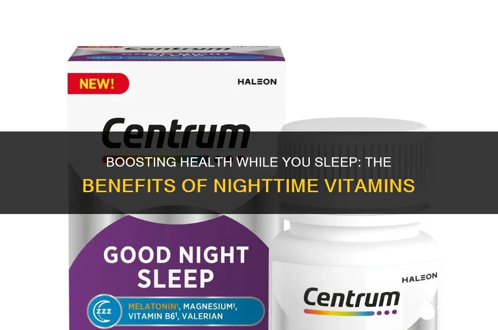 can i take a vitamin at night