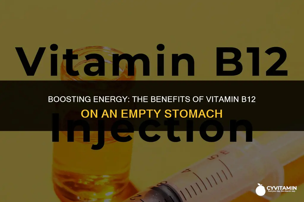 can i take vitamin b 12 on an empty stomach