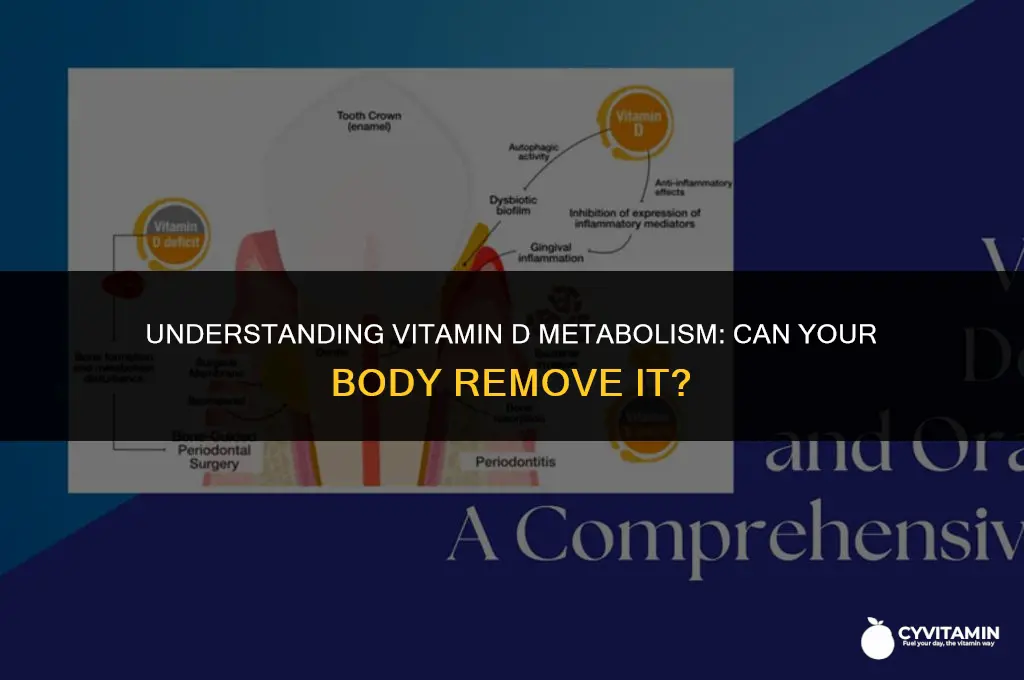 can my body remove vitamin d
