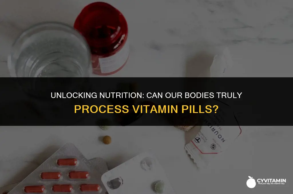 can our bodies process vitamin pills
