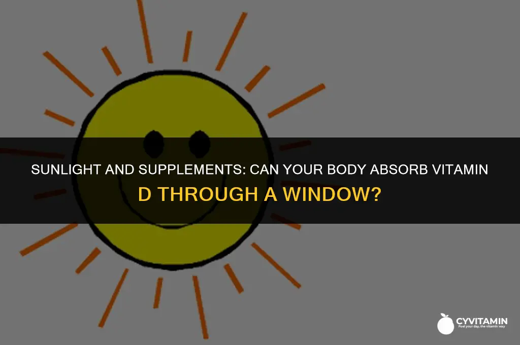can the body absorb vitamin d through a window