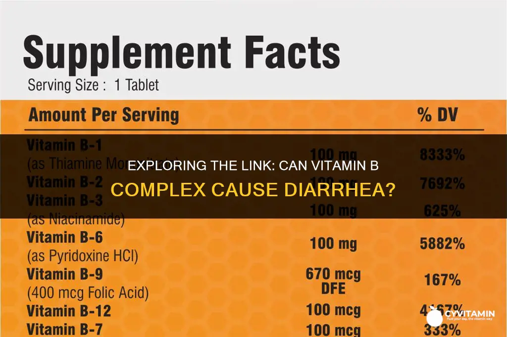 can vitamin b complex cause diarrhea