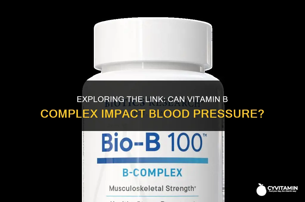 can vitamin b complex raise blood pressure