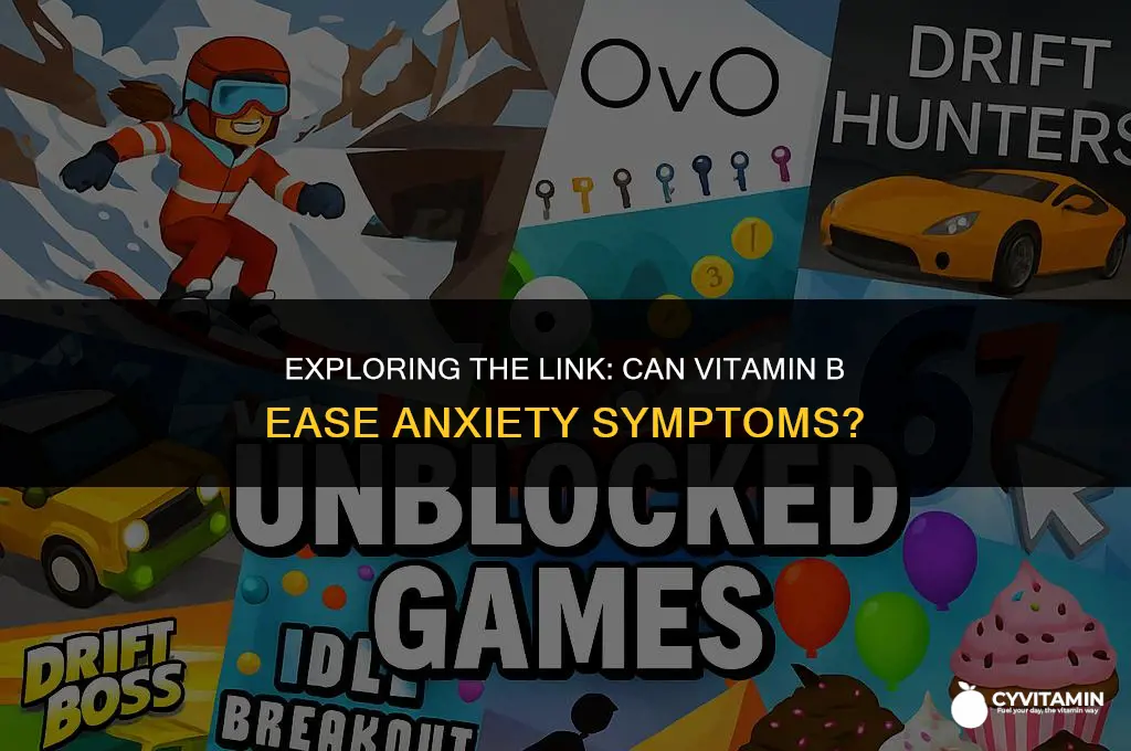 can vitamin b help with anxiety